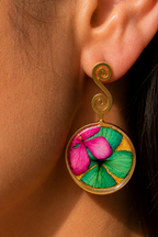 Aretes Brisa del trópico circular