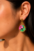 Aretes Brisa del trópico circular