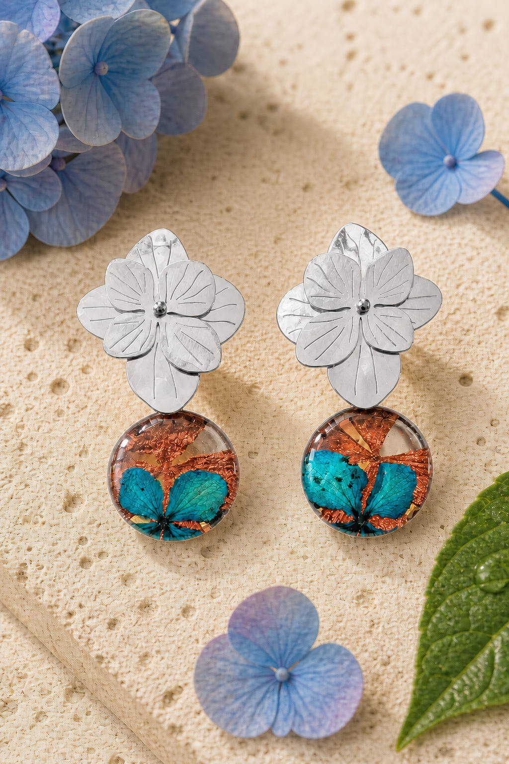 Aretes Hortensia