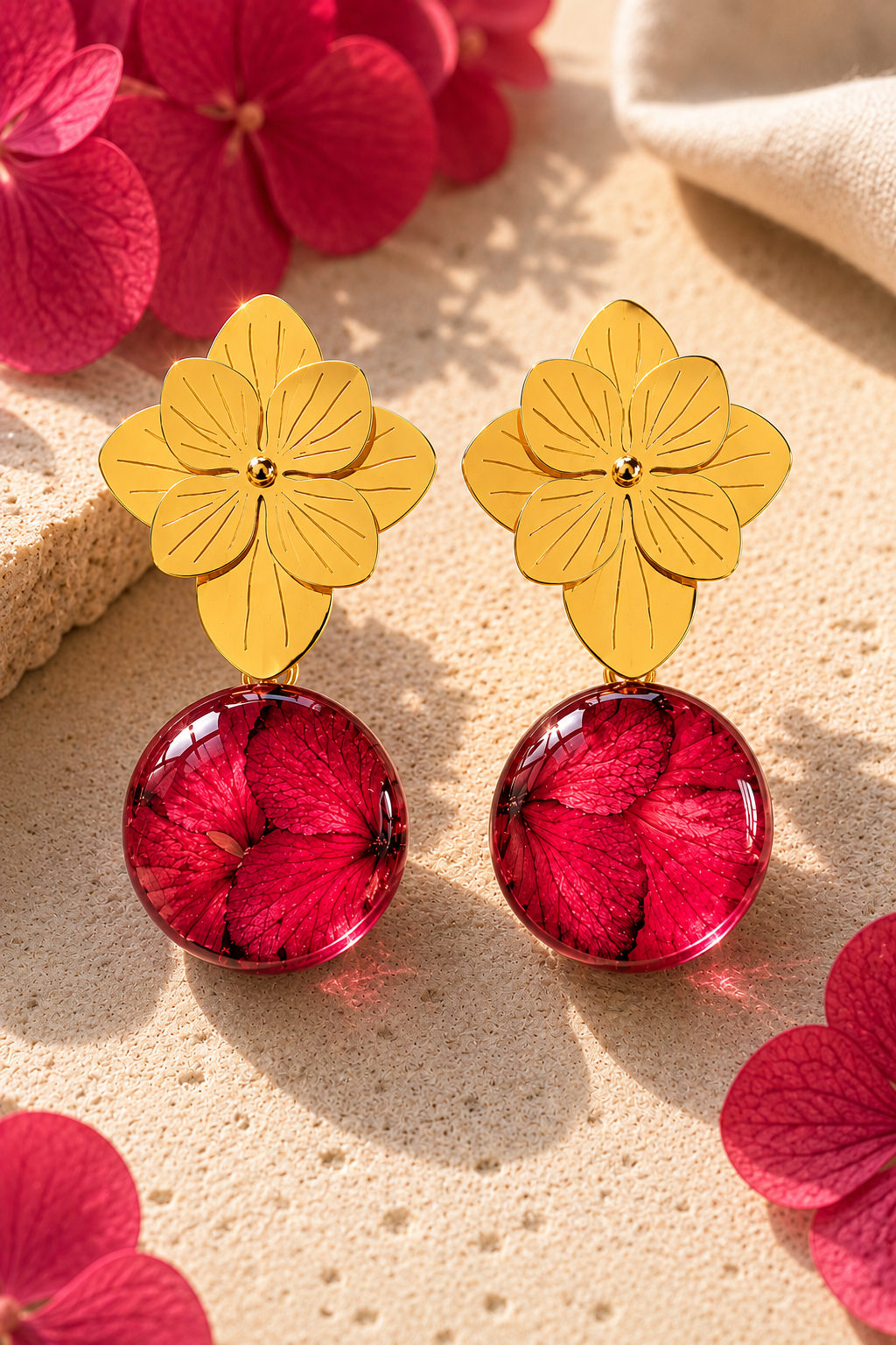 Aretes Hortensia