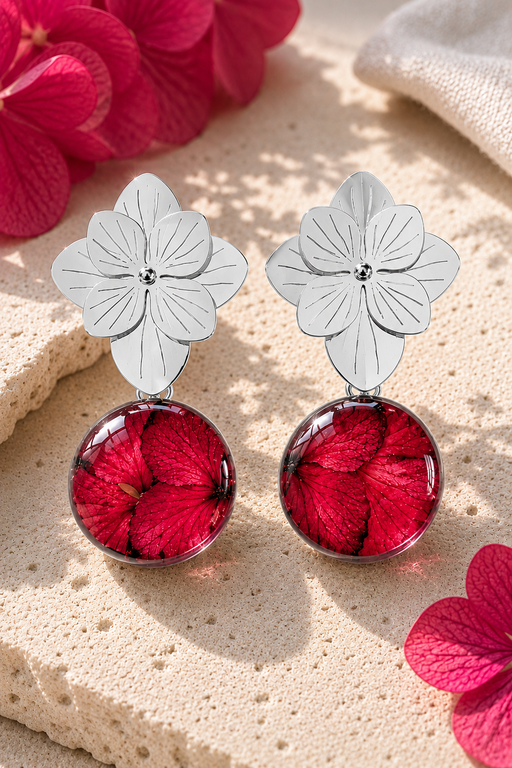 Aretes Hortensia