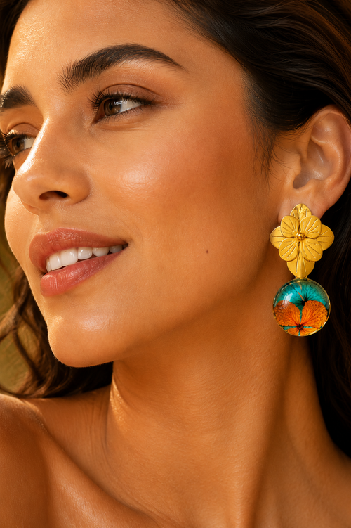 Aretes Hortensia