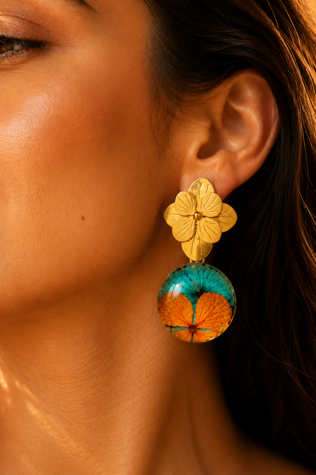 Aretes Hortensia