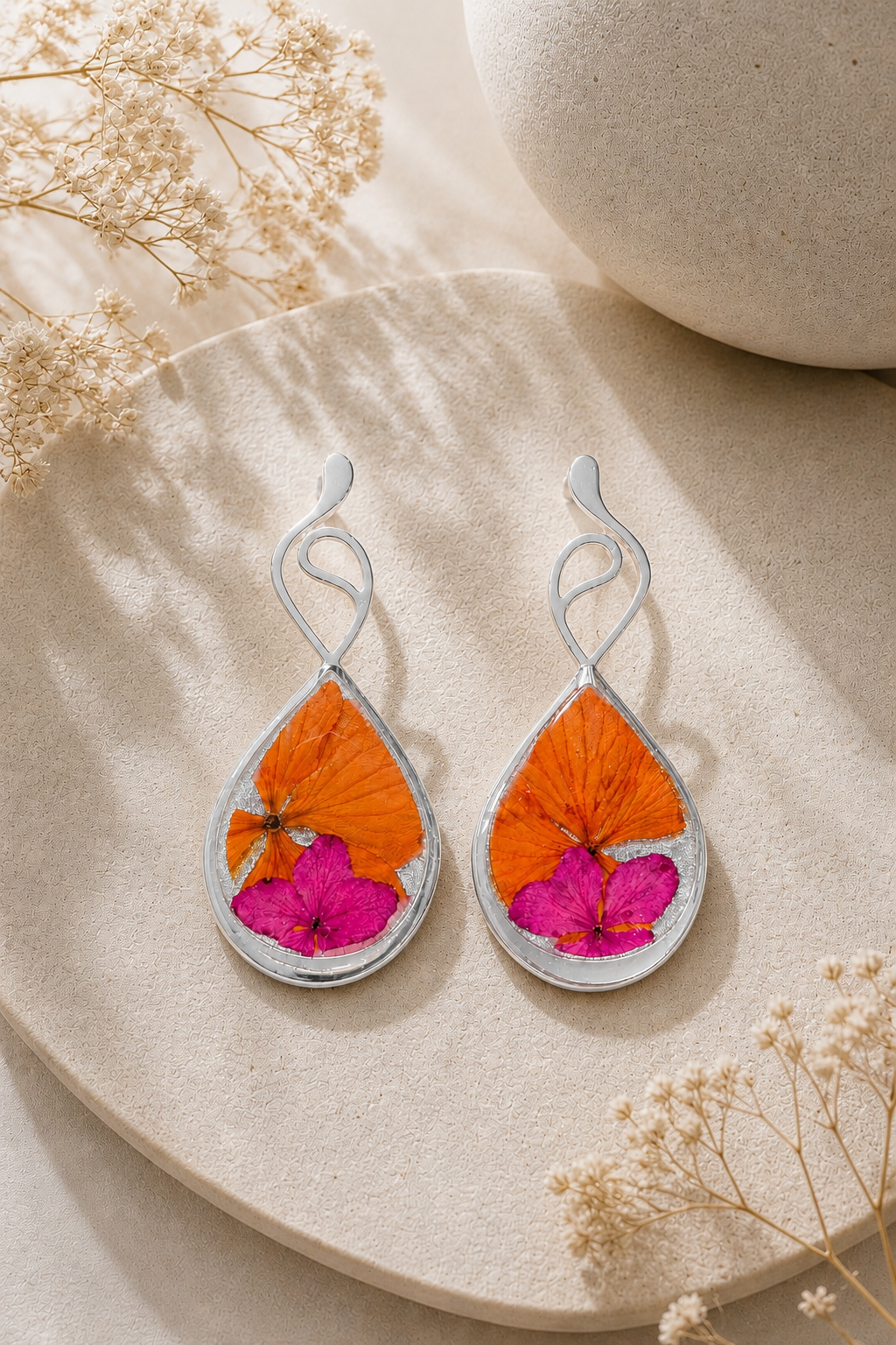 Aretes Brisa del trópico lágrima
