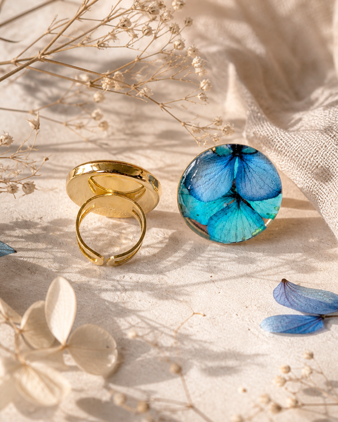 Anillo flor redondo