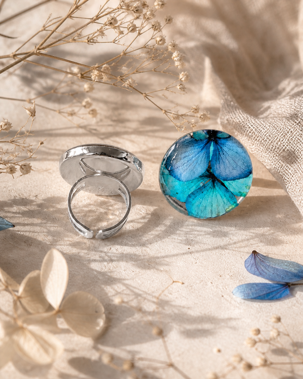 Anillo flor redondo