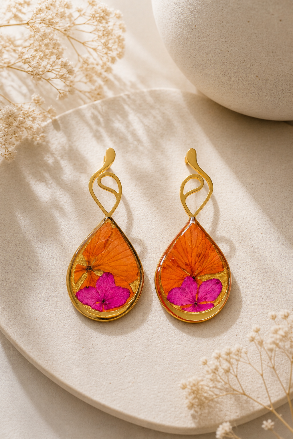Aretes Brisa del trópico lágrima