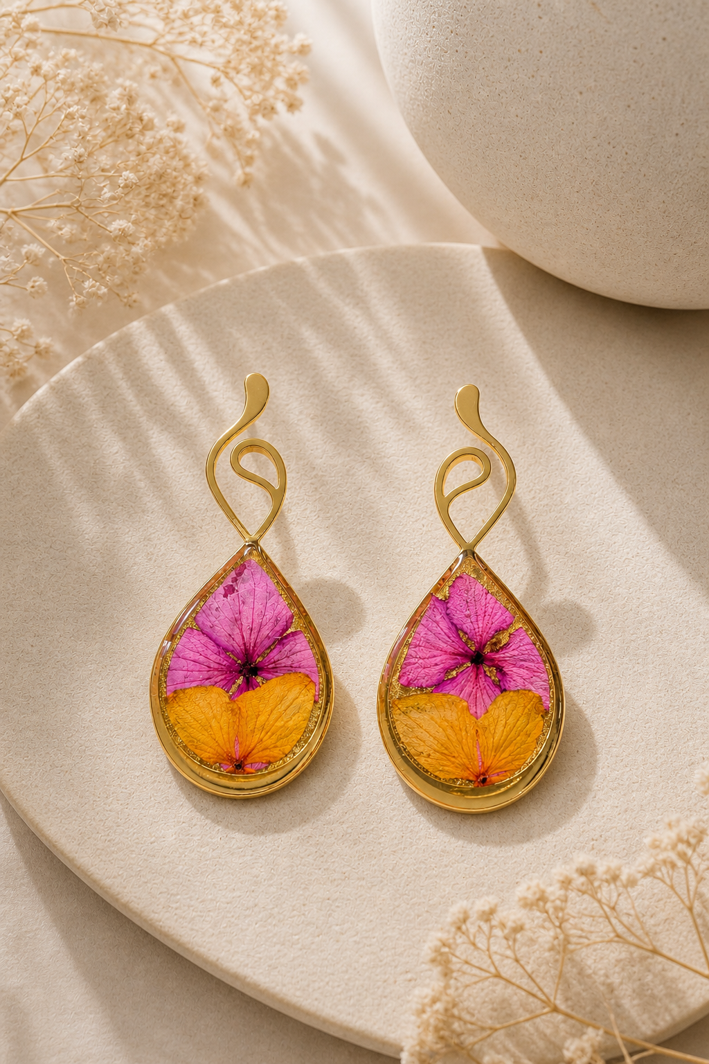 Aretes Brisa del trópico lágrima