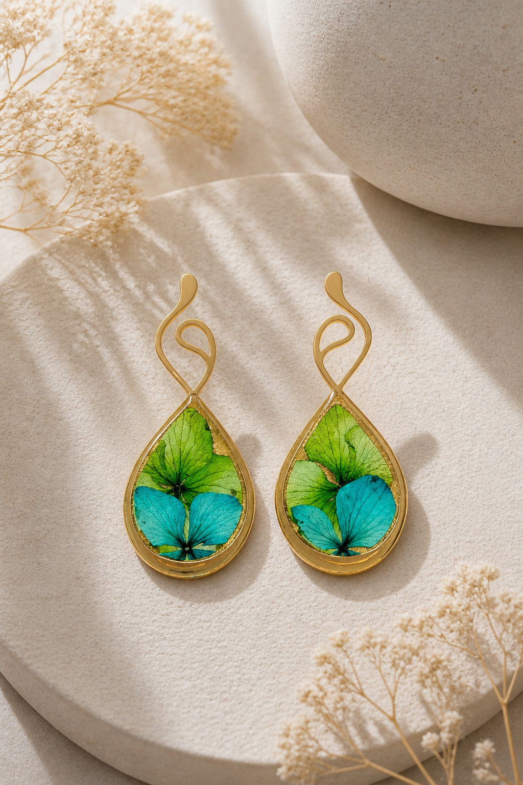 Aretes Brisa del trópico lágrima