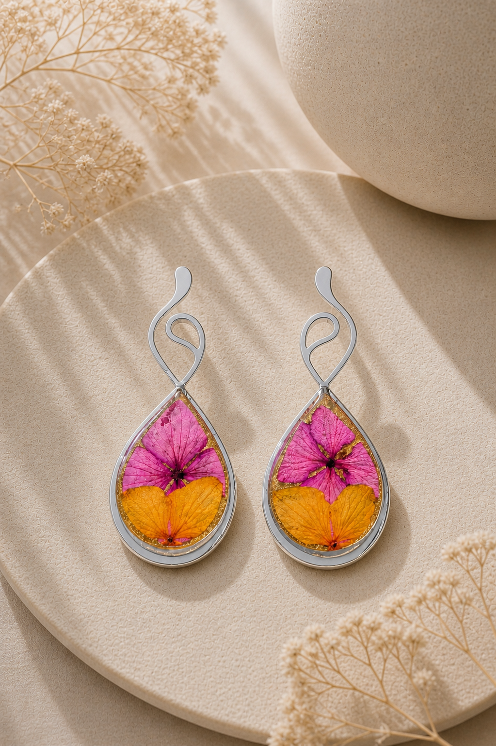 Aretes Brisa del trópico lágrima