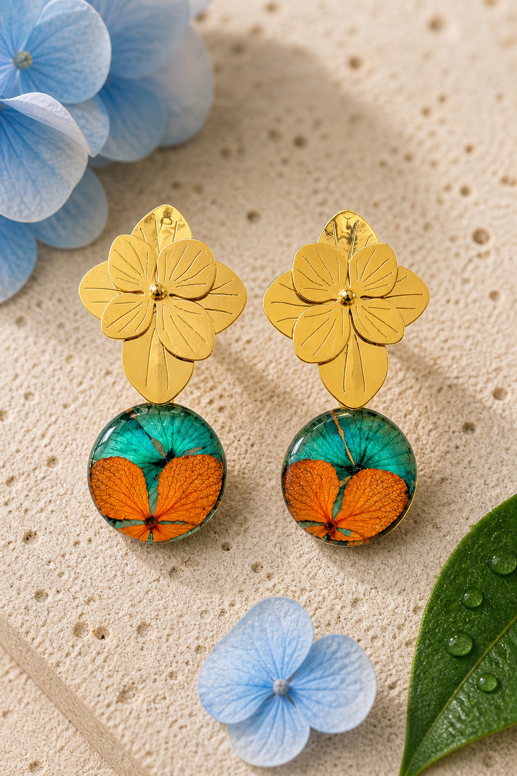 Aretes Hortensia