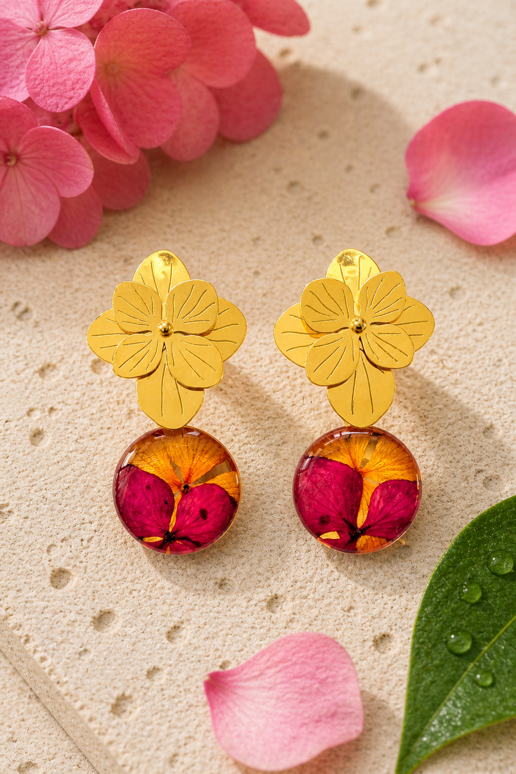Aretes Hortensia