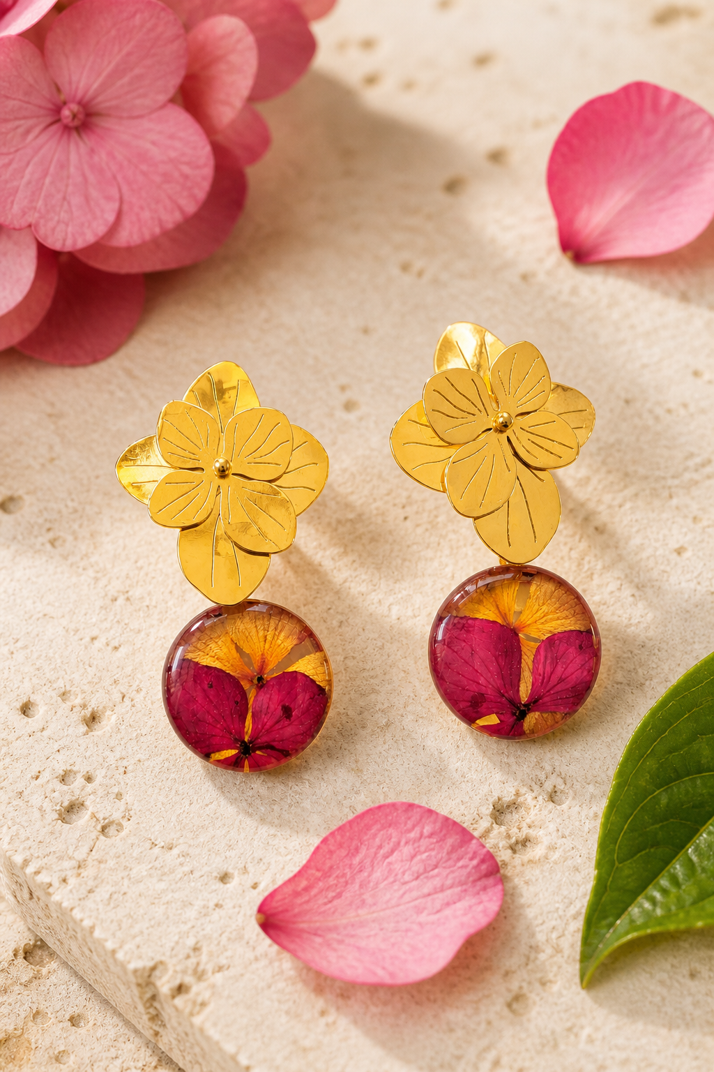 Aretes Hortensia
