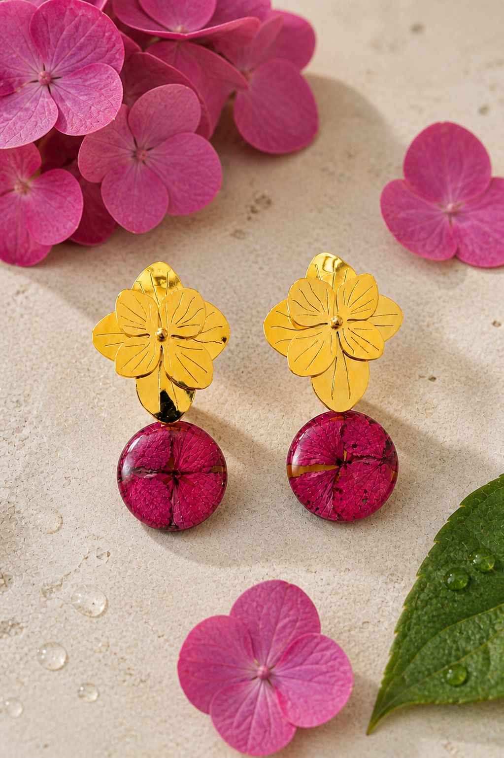 Aretes Hortensia