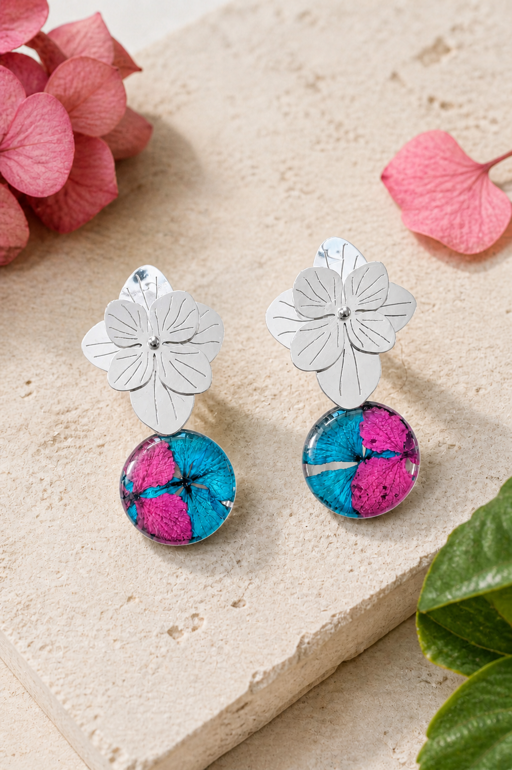 Aretes Hortensia