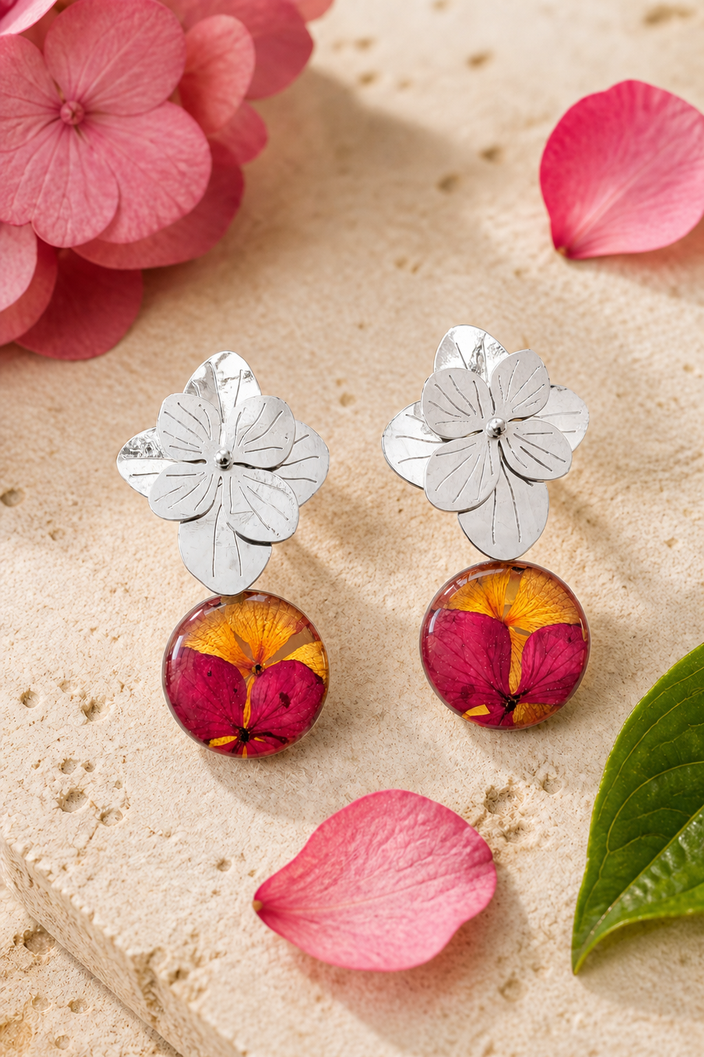 Aretes Hortensia