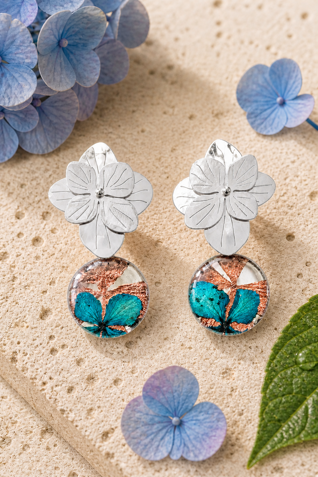 Aretes Hortensia