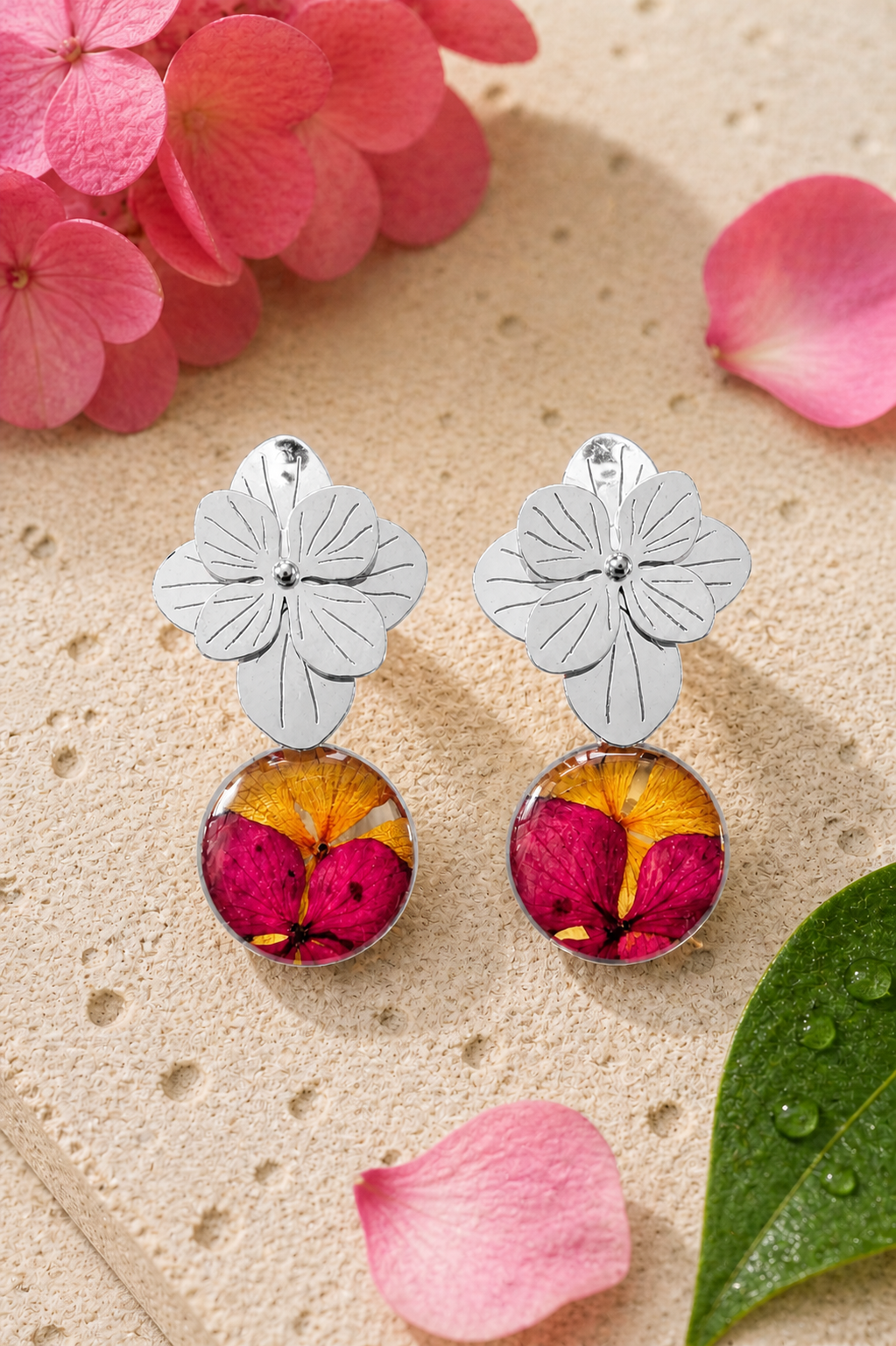 Aretes Hortensia