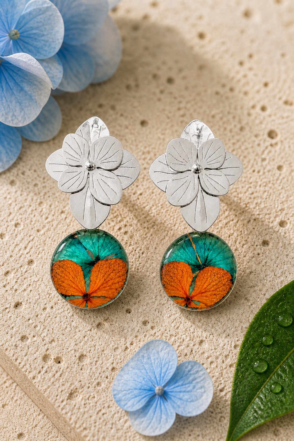 Aretes Hortensia