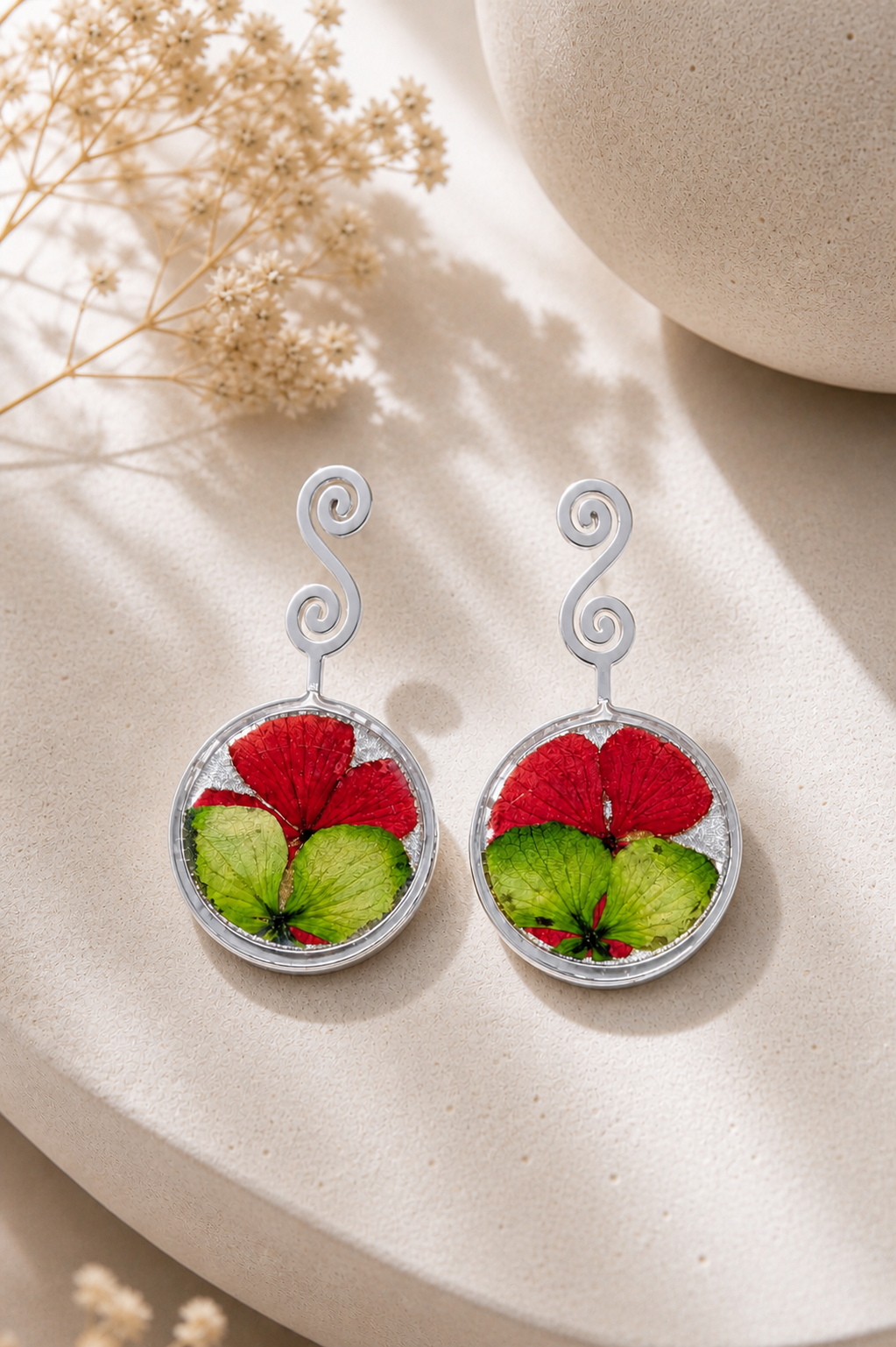 Aretes Brisa del trópico circular