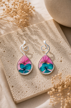 Aretes Brisa del trópico lágrima pequeño